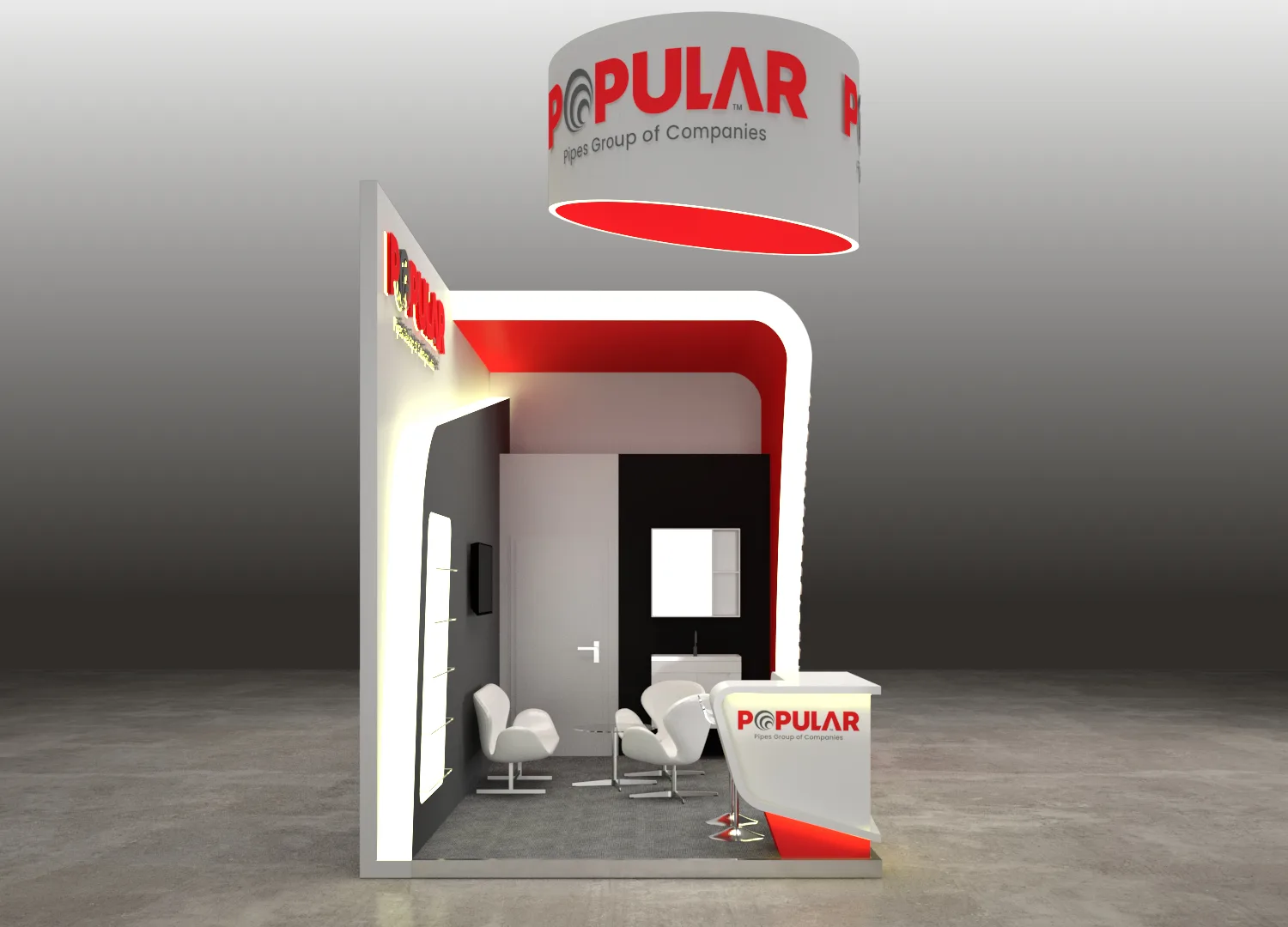 3D Exhibition Stand Design Popular Pipes Big 5 Global Dubai — photo 2