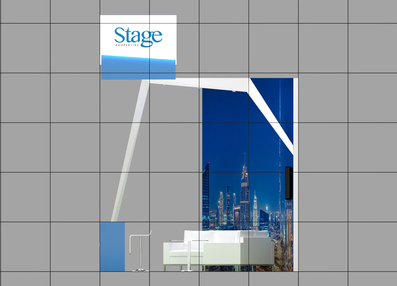 تصميم جناح عرض ثلاثي الأبعاد - معرض سيتي سكيب العقاري - دبي — photo 8